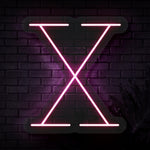 Personalized Initial Letter X Neon Sign