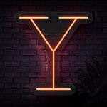 Personalized Initial Letter Y Neon Sign