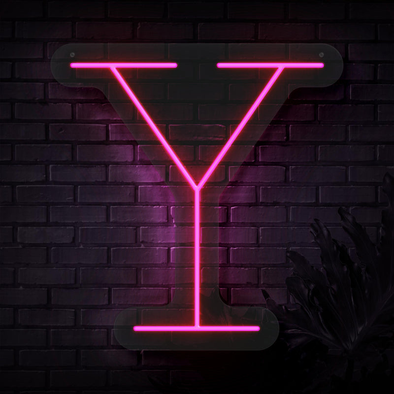 Personalized Initial Letter Y Neon Sign