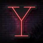 Personalized Initial Letter Y Neon Sign