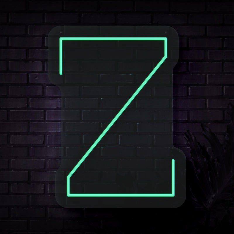 Personalized Initial Letter Z Neon Sign