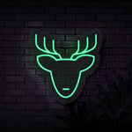 Reindeer Head Neon Sign