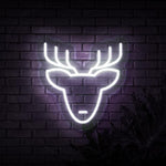 Reindeer Head Neon Sign