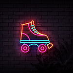 Retro Roller Skates Neon Sign