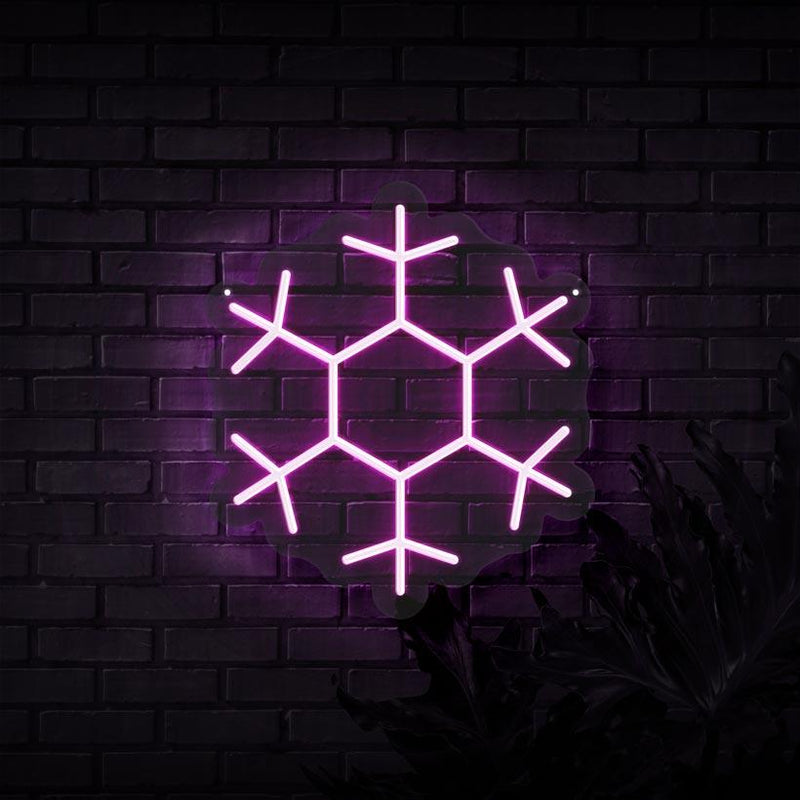 Snowflake Neon Sign