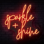 Sparkle & Shine Neon Sign