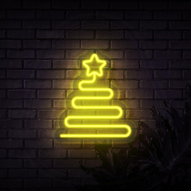 Star Tree Neon Sign