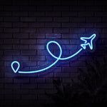 Travel Destination Neon Sign