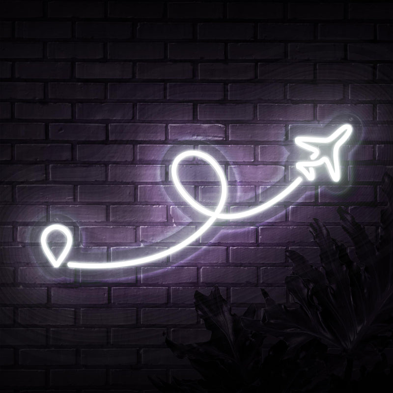 Travel Destination Neon Sign