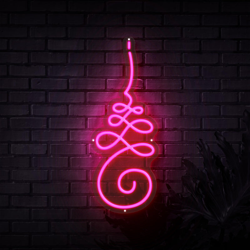 Unalome Yoga Symbol Neon Sign