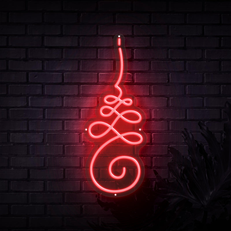 Unalome Yoga Symbol Neon Sign