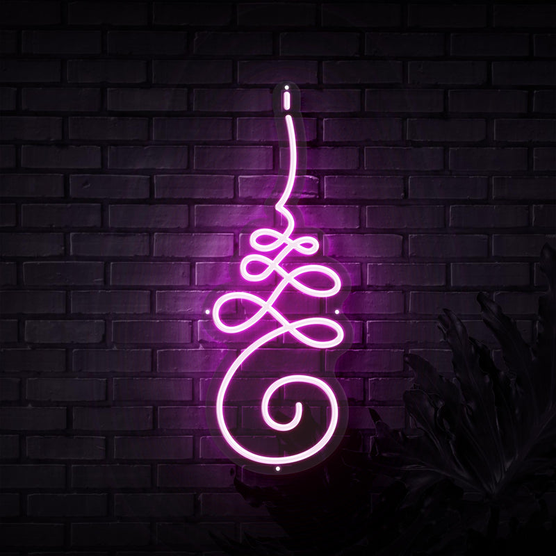 Unalome Yoga Symbol Neon Sign