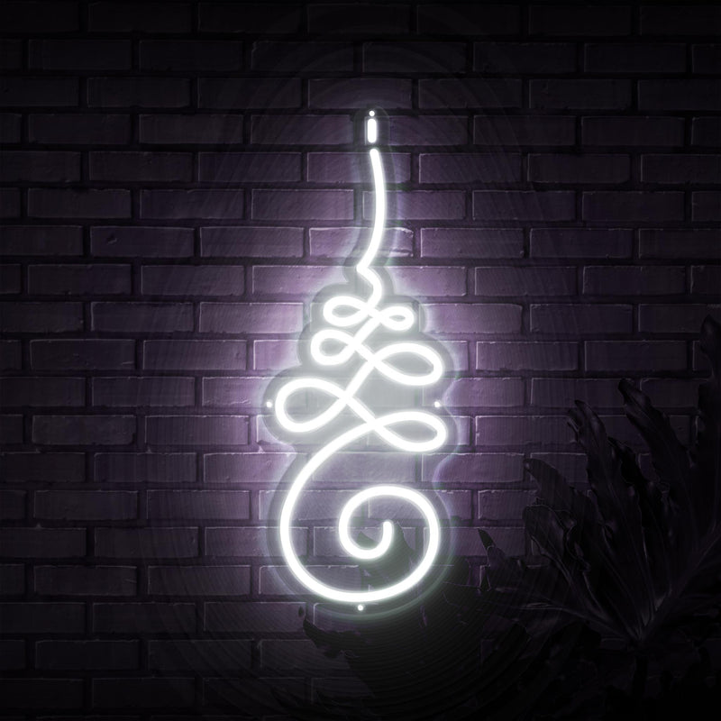 Unalome Yoga Symbol Neon Sign