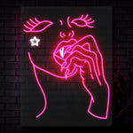 Vampire Girl Neon Sign