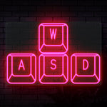 WASD Keys Neon Sign