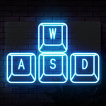 WASD Keys Neon Sign