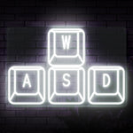 WASD Keys Neon Sign