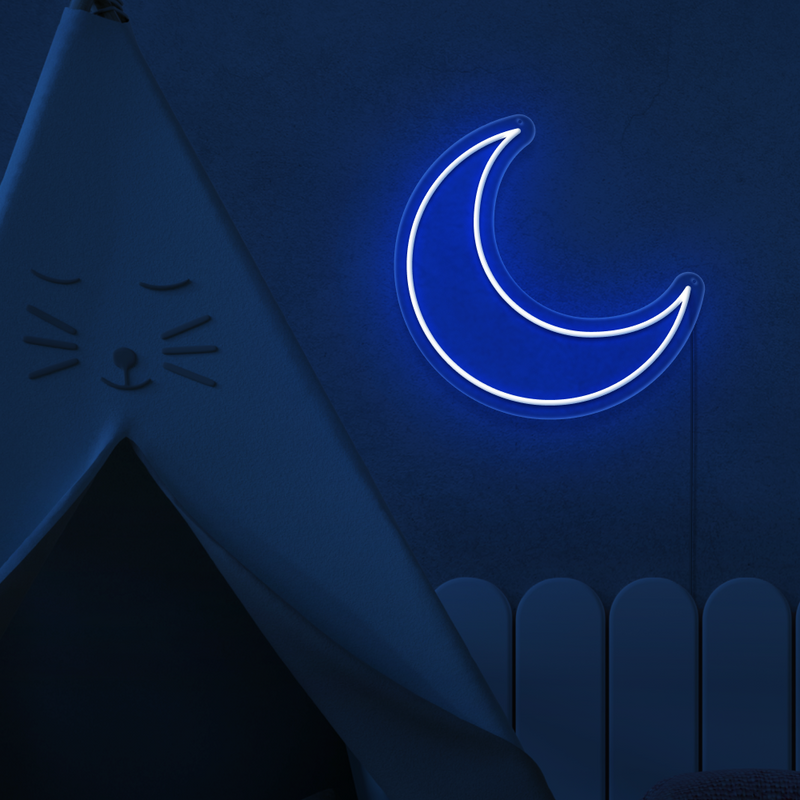 Crescent Moon Neon Sign