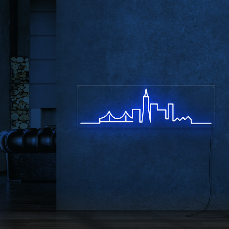 City Skyline Neon Sign