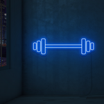 Barbell Weight Neon Sign