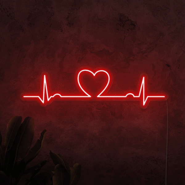 Heart Beat Neon Sign
