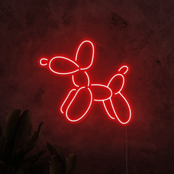 Balloon Dog Neon Sign