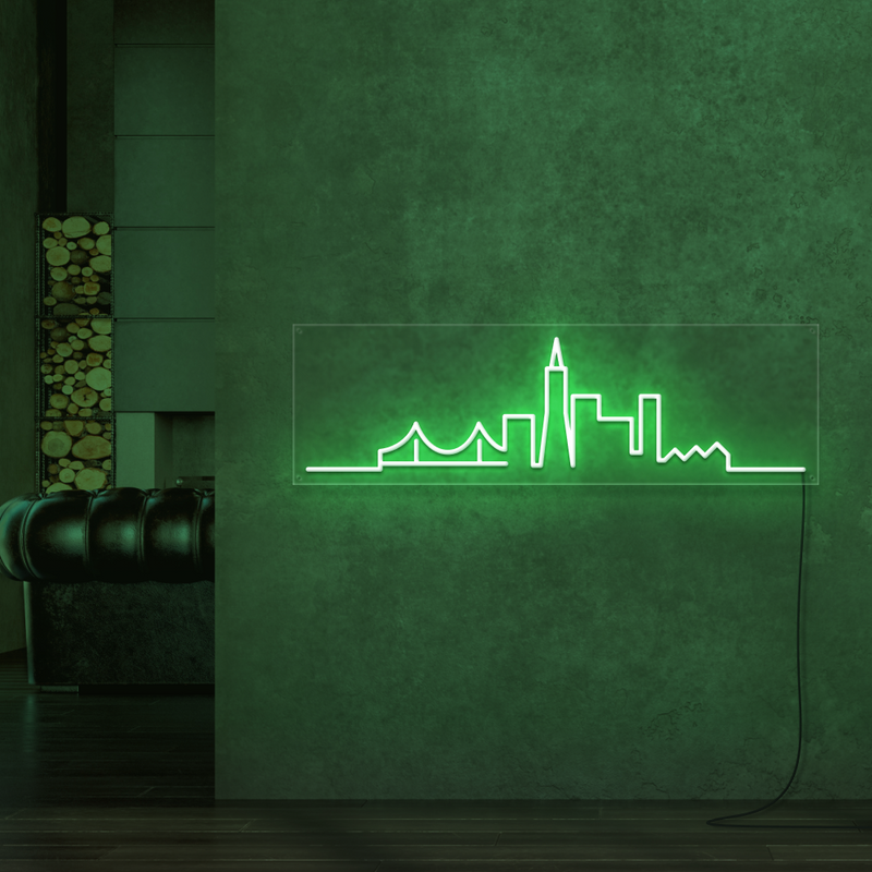 City Skyline Neon Sign