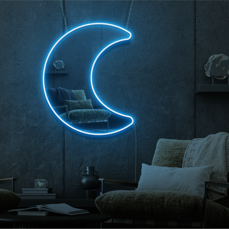 Moon Neon Mirror