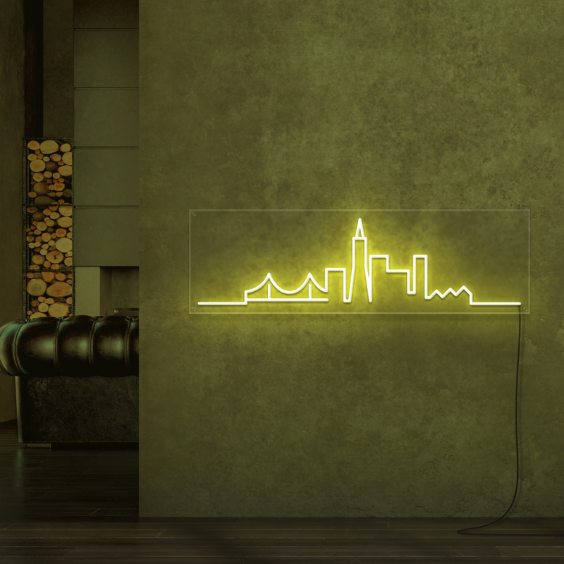 City Skyline Neon Sign