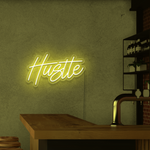 Hustle Script Neon Sign