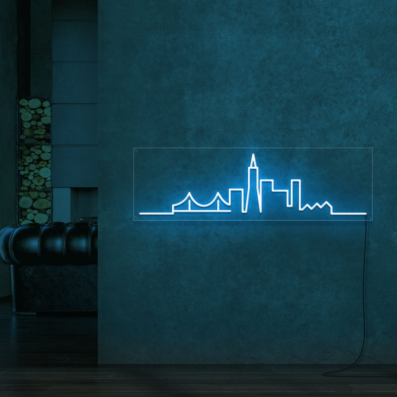 City Skyline Neon Sign