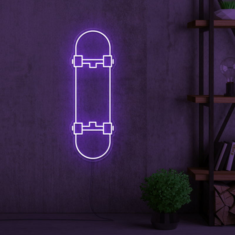 Skateboard Neon Sign