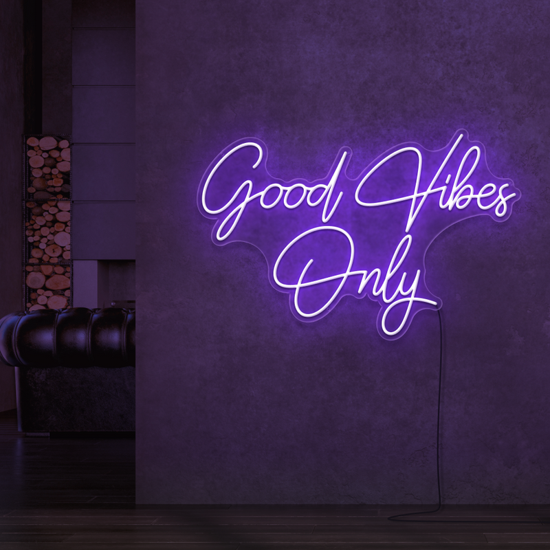 Good Vibes Only Neon Sign