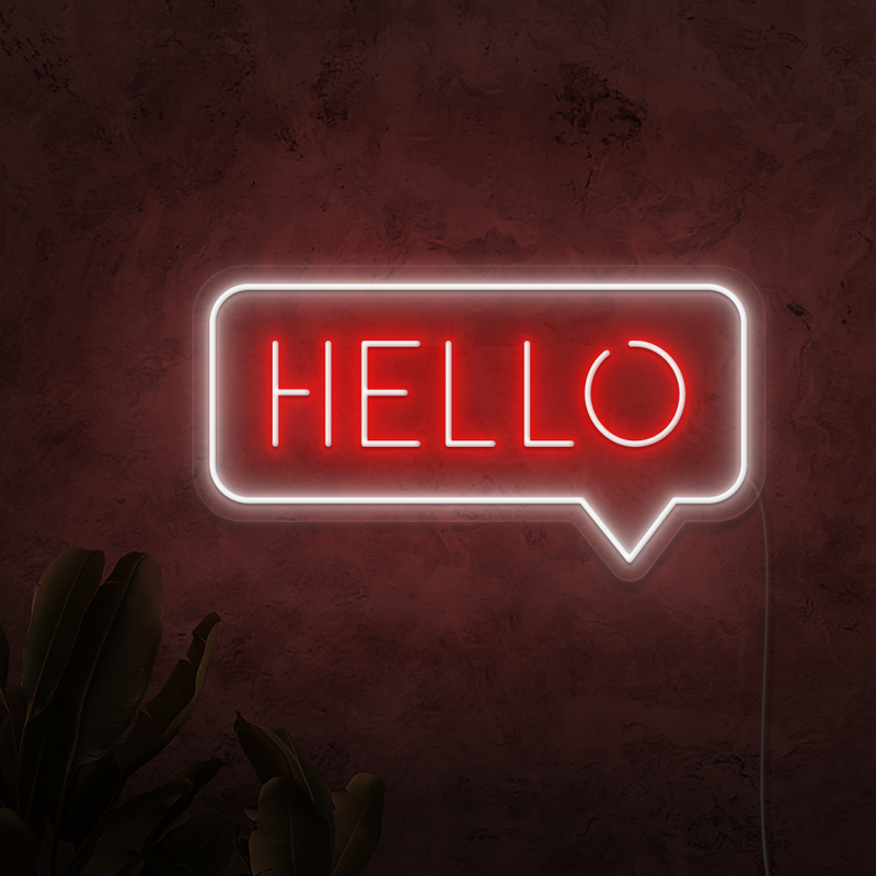 Hello Neon Sign