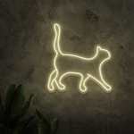 Walking Cat Neon Sign