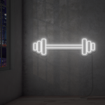 Barbell Weight Neon Sign